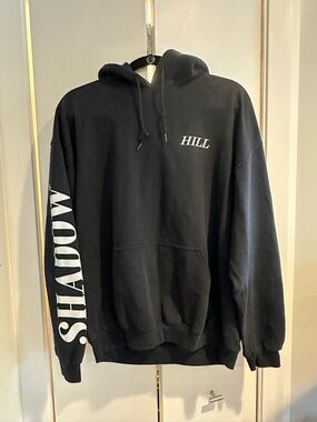 Black Shadow Hill Hooded Sweatshirt RICH BLACK FOIL PULLOVER